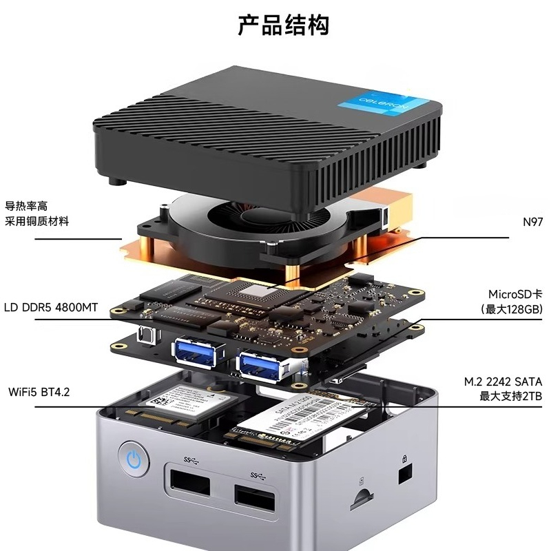 G5 Alder Lake N97 MINI PC Wind - đánh giá và giá Ddr5 4800Mhz