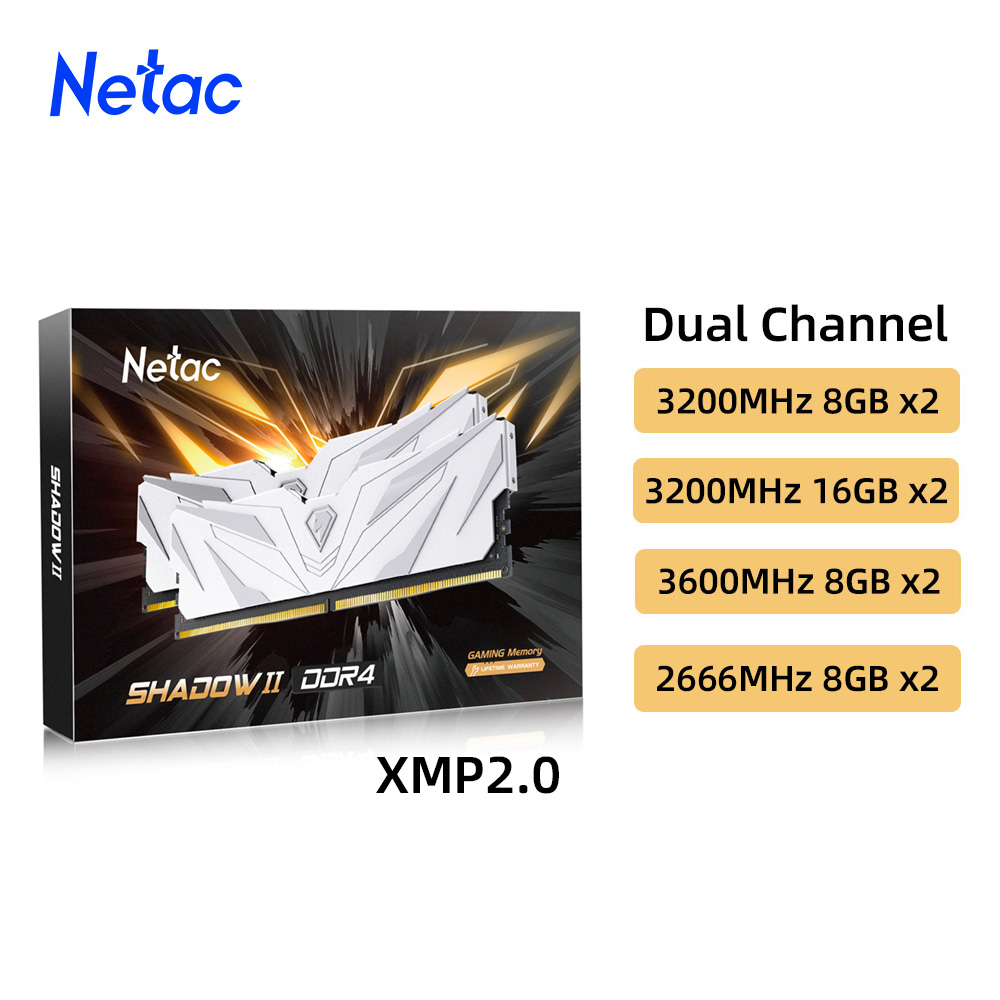 Netac Ram Memory DDR4 8GBX2 16 - đánh giá và giá Ddr5 Rgb Ram