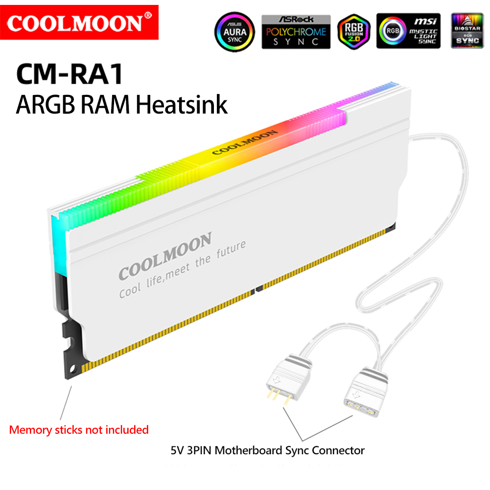 COOLMOON 5V-3PIN ARGB RAM Heat - đánh giá và giá Ddr5 Rgb Ram