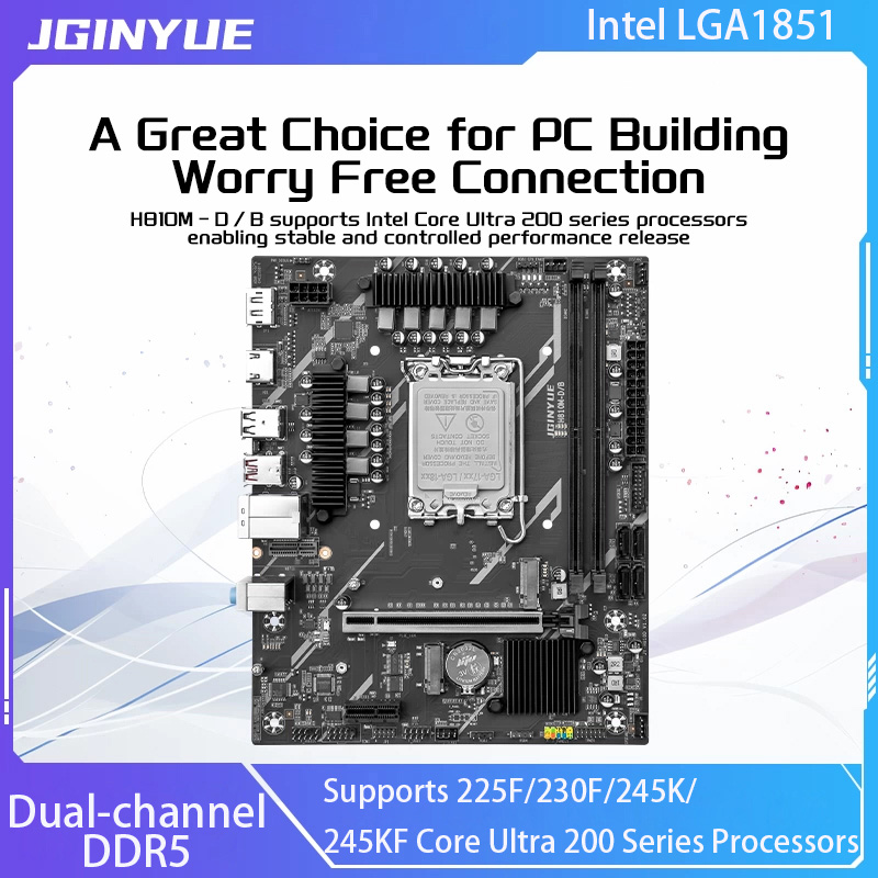 JGINYUE H810 Motherboard Intel - đánh giá và giá Ddr5 64Gb