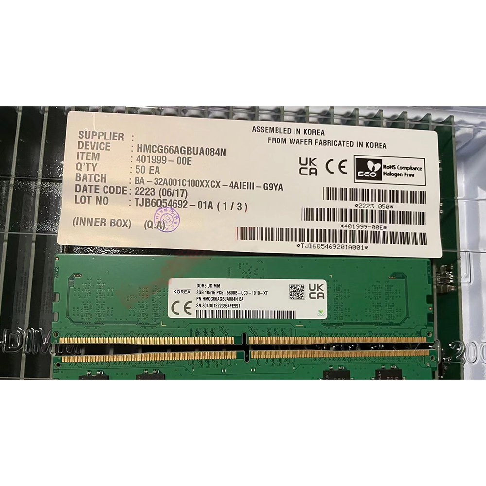 1 pcs HMCG66AGBUA084N  RAM 8GB - đánh giá và giá Ddr5 8Gb