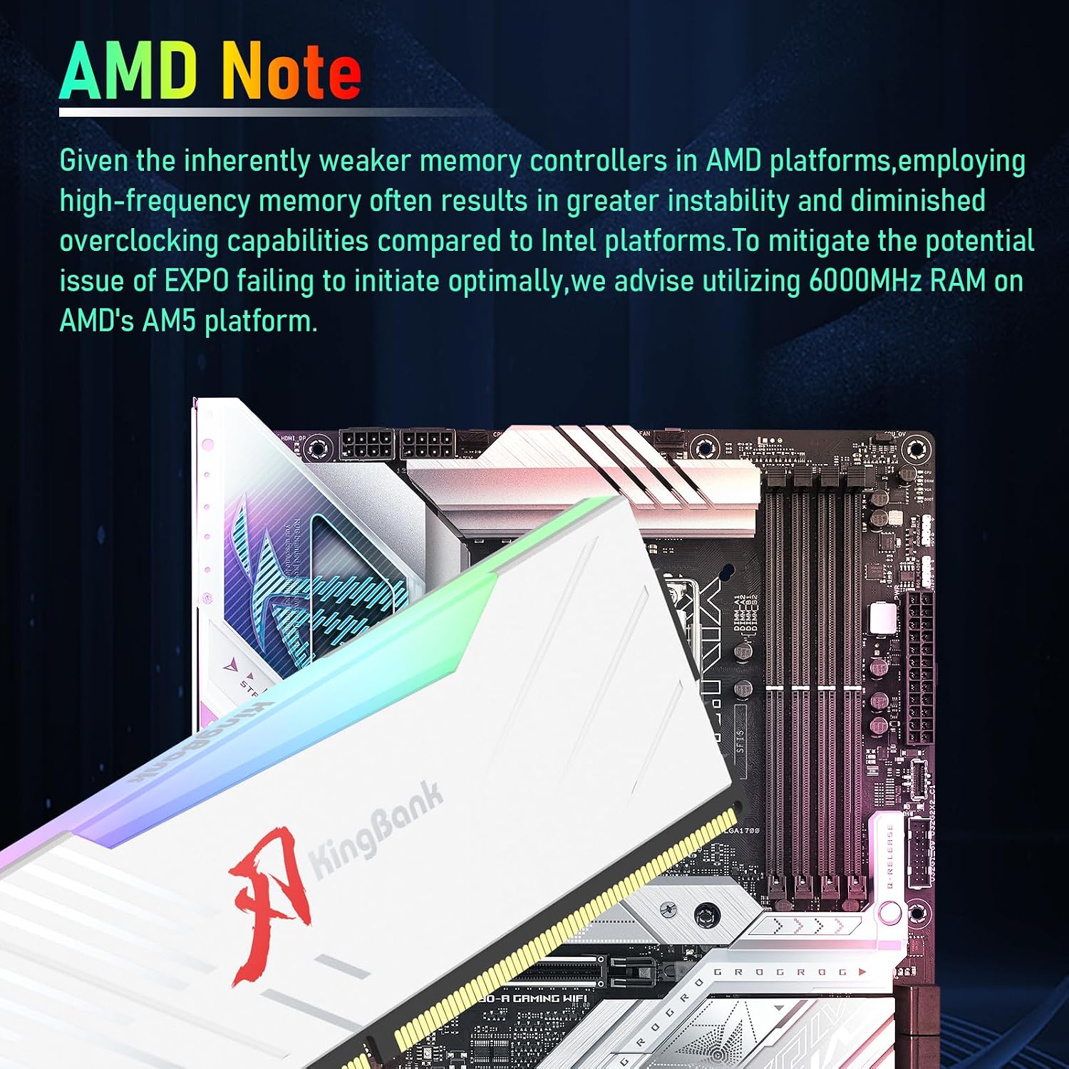 KINGBANK KRRW DDR5 RGB RAM 16G - đánh giá và giá Ddr5 16Gb 6000Mhz