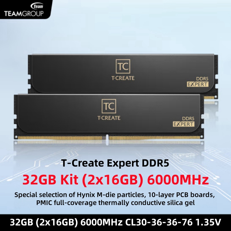TEAMGROUP T-Create Expert CL30 - đánh giá và giá Ddr5 6000Mhz