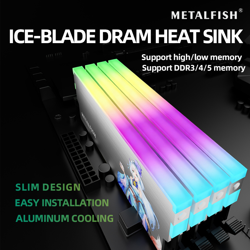 METALFISH DRAM Heatsink 5V-3PI - đánh giá và giá Ddr5 Rgb Ram