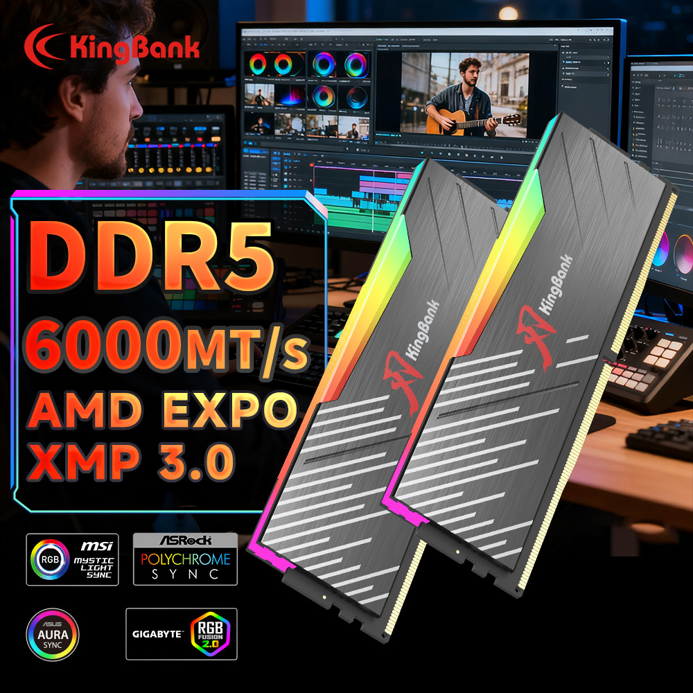 KingBank KRRB DDR5 RGB 16GB /1 - đánh giá và giá Ddr5 16Gb 6000Mhz