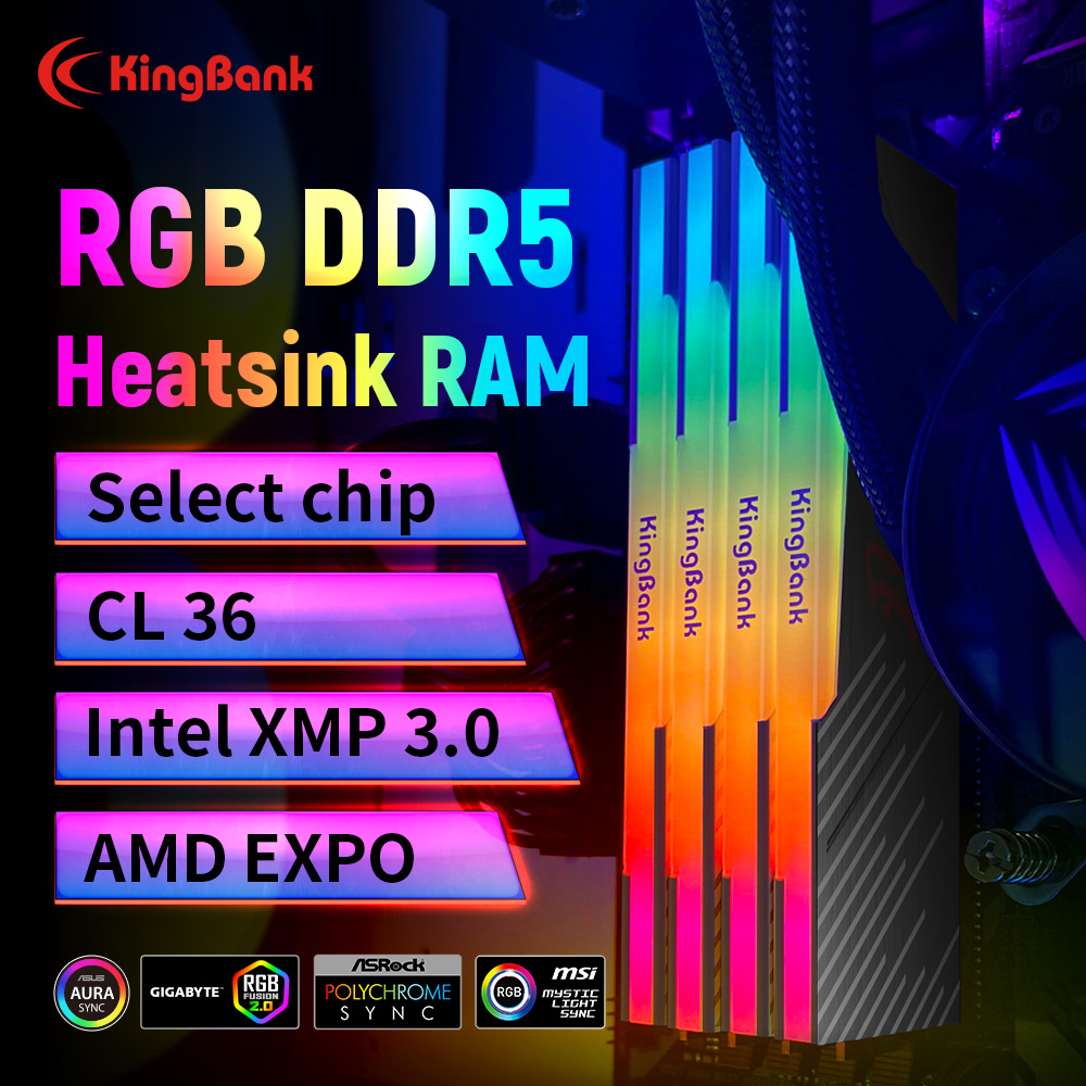 KingBank KRRB DDR5 RGB 16GB /1 - đánh giá và giá Ddr5 16Gb 6000Mhz