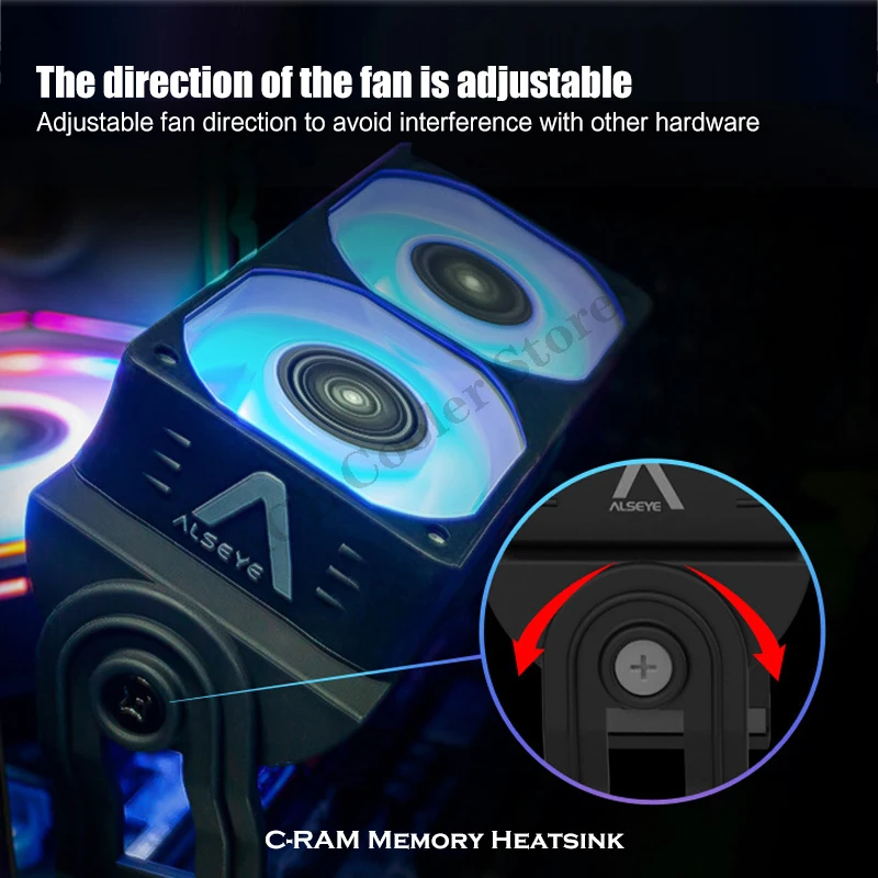 Alseye Memory RAM Cooler for D - đánh giá và giá Ddr5 Rgb Ram